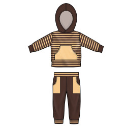 Babytøj hættetrøje og buser Simplicity snitmønster 8996