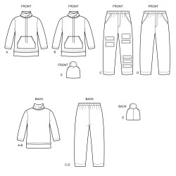 Hue trøje og bukser Simplicity snitmønster 8997