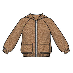 Pige jakke m/hætte Simplicity snitmønster 8999