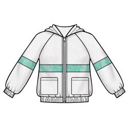 Pige jakke m/hætte Simplicity snitmønster 8999