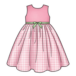 Pige kjole og Cape New look snitmønster 6631