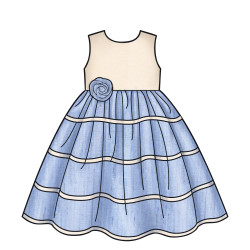 Pige kjole og Cape New look snitmønster 6631