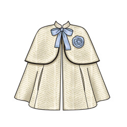 Pige kjole og Cape New look snitmønster 6631