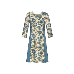 Dame kjole og tørklæde New look snitmønster 6632