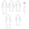 Dame kjole og tørklæde New look snitmønster 6632