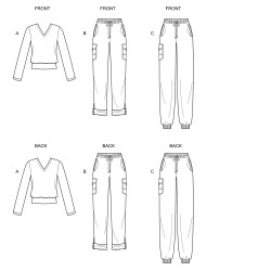 Bukser og T-shirt New look snitmønster 6644