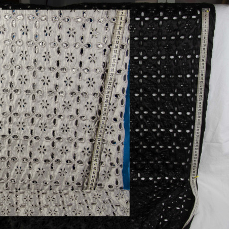 Broderet  Polyester Metervare