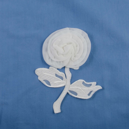 Chiffon blomst 13x17 cm symærke