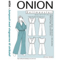 Jumpsuit med vingeærmer Onion snitmønster 6026