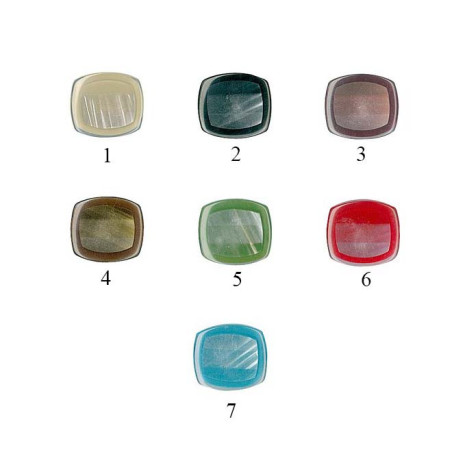 Firkantet knap med øje 15x14 mm