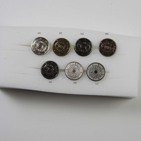 Patent knapper  Fashion 17 mm