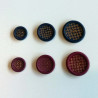 Træ knap mer terner 4-hul