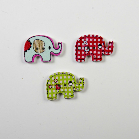 Træknap 2-hul  Elefant 30mm