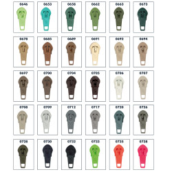 6mm glider til spirallynlås i 60 farver