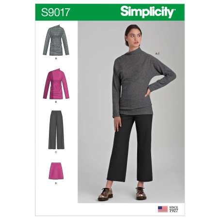 Bluse og bukser også plusmode  Simplicity snitmønster 9017