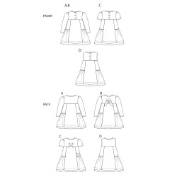 Pigekjole Simplicity snitmønster 9026 A