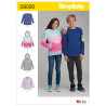 Hættetrøje dreng/pige  Simplicity snitmønster 9028 A