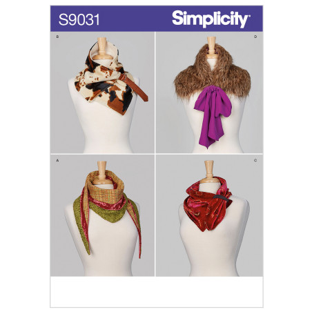 Tørklæder Simplicity snitmønster 9031 OS