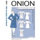 Slå om-kjole plusmode Onion snitmønster 9021