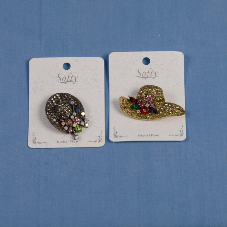 Broche Hat m/sten 