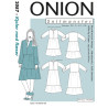 Kjole m/flæser Onion snitmønster