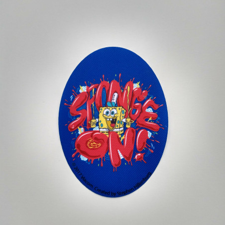 Svampebob printet strygelap 11x8 cm