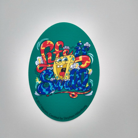 Svampebob printet strygelap 11x8 cm