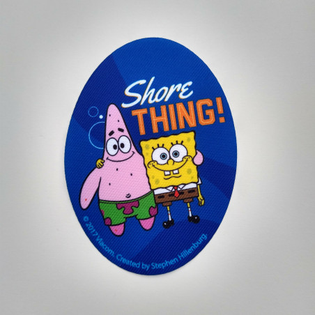 Svampebob printet strygelap 11x8 cm