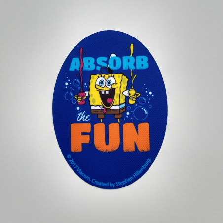 Svampebob printet strygelap 11x8 cm