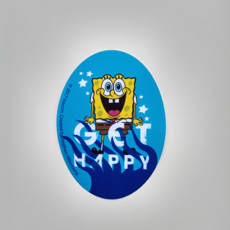 Svampebob printet strygelap 11x8 cm