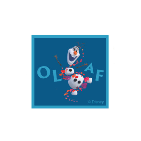 Olaf Printet strygemærke 5,5x6 cm