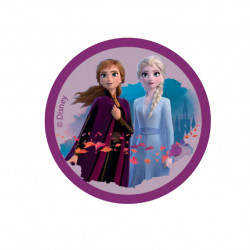 Anna & Elsa printet strygemærke Ø 6,5 cm