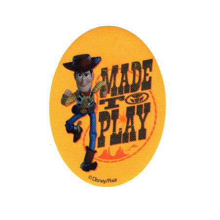 Woody printet strygelap 11x8 cm