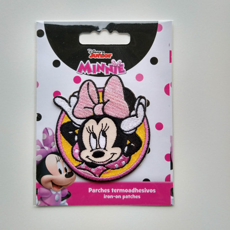 Minnie Mouse broderet strygemærke Ø 6 cm