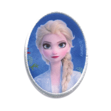 Elsa Broderet strygemærke  oval  7x5 cm