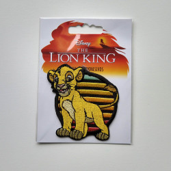 The Lion King Simba broderet strygemærke 7x6,5 cm