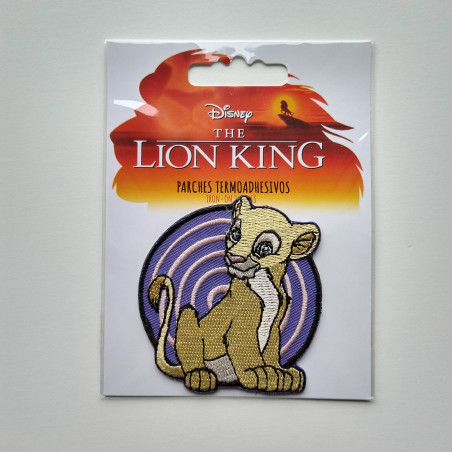 The Lion King Nala broderet strygemærke  Ø6,5 cm