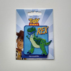 Toy Story Rex broderet strygemærke 6,5x6 cm