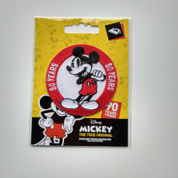 Mickey Mouse broderet strygemærke Ø 6,5 cm