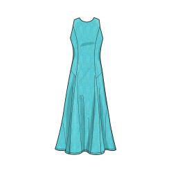 Kjole m/åben skulder New look snitmønster