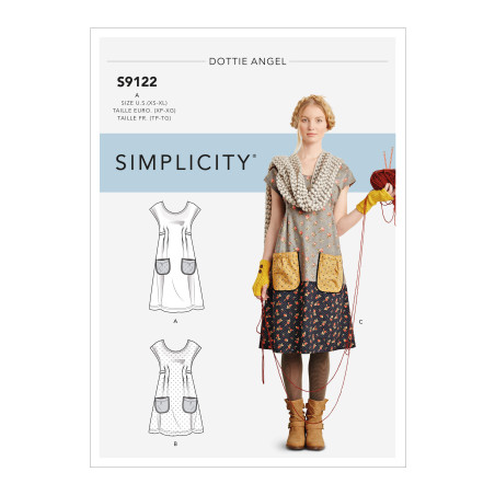 Kjole og Tunika snitmønster Simplicity  9122