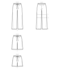 Pyjamasbukser voksen / barn  snitmønstre