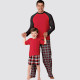Hjemmesæt pyjamas far /søn Snitmønster 9128 Simplicity 