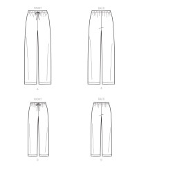 Hyggebukser voksen/barn Snitmønster