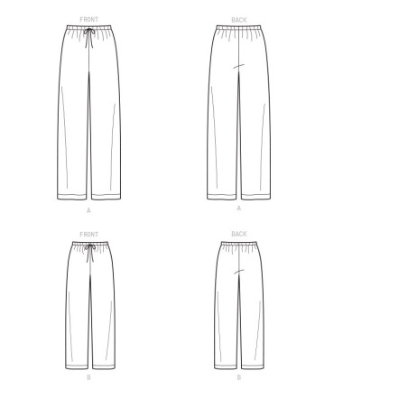 Hyggebukser voksen/barn Snitmønster