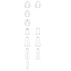 Bukser og tunika plusmode snitmønster easy