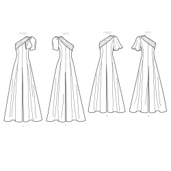 Jumpsuit m/en skulder snitmønster 9142 Simplicity også plusmode