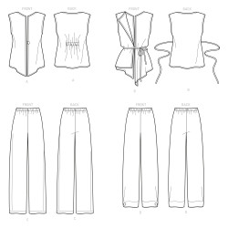 Bukser og bluse  også plusmode snitmønster 9147 Simplicity