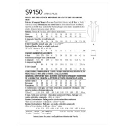 Jumpsuit og nederdel også plusmode snitmønster 9150 Simplicity