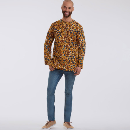 Herre T-shirt snitmønster 9158 Simplicity